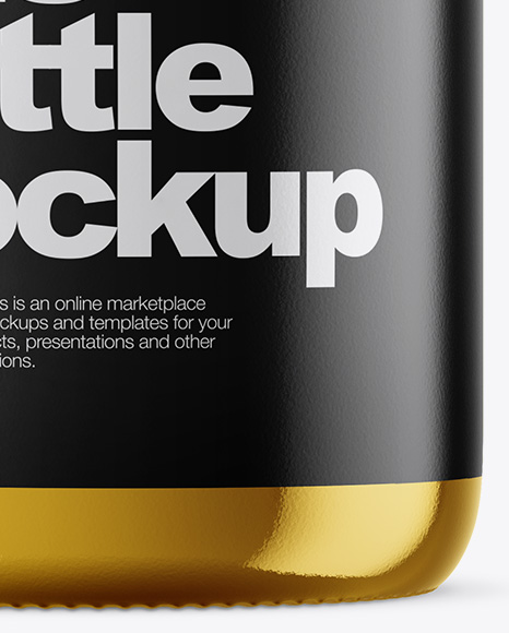 Metallic Pills Bottle Mockup PSD #1