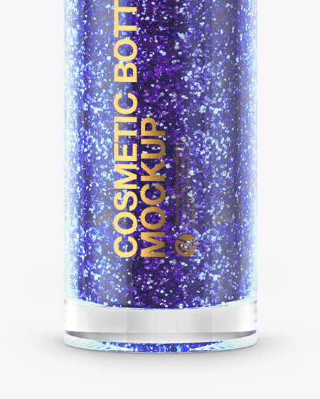 Cosmetic Metallic Bottle Mockup