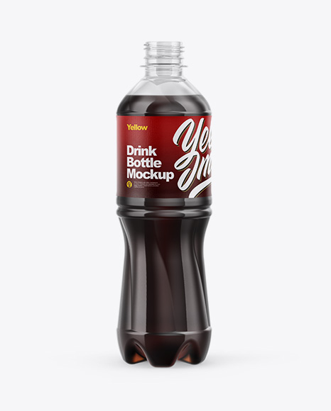 Plastic Bottle With Cola Mockup - Free Download Images High Quality PNG