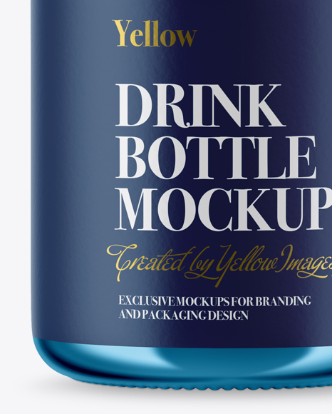 Metallic Bottle Mockup PSD #1