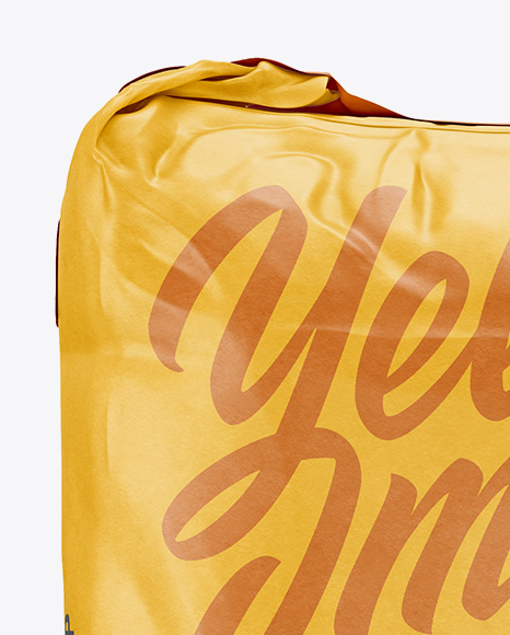 Download 5 Kg Matte Paper Bag Mockup Front View In Bag Sack Mockups On Yellow Images Object Mockups PSD Mockup Templates