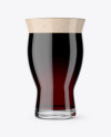 Revival Glass With Stout Beer Mockup