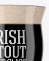 Revival Glass With Irish Stout Beer Mockup