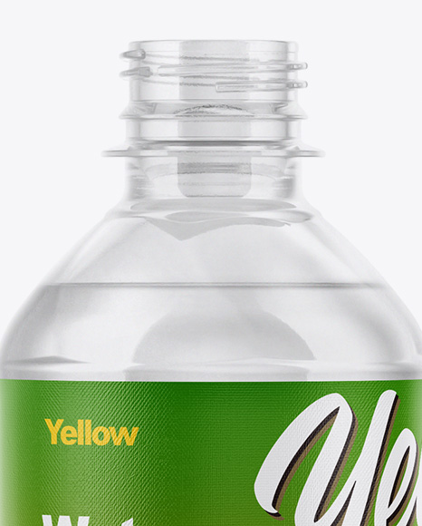 Clear Water Bottle Mockup PSD #6