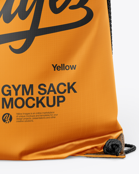 Gym Sack Mockup - Front View