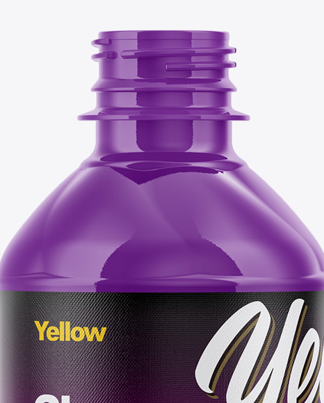 Download Glossy Plastic Bottle Label Psd Mockup Yellowimages