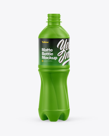 Download Matte Plastic Bottle Mockup In Bottle Mockups On Yellow Images Object Mockups PSD Mockup Templates