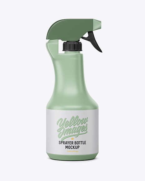 Matte Sprayer Bottle Mockup PSD #2