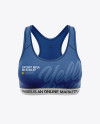 Download Women S Sports Bra Mockup Front View In Apparel Mockups On Yellow Images Object Mockups