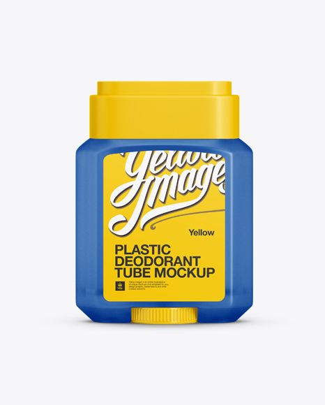 Frosted Plastic Deodorant Tube Mockup In Tube Mockups On Yellow Images Object Mockups