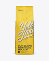 Download 250g Coffee Bag With Valve Mockup - Front View in Bag & Sack Mockups on Yellow Images Object Mockups