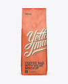 Download 250g Coffee Bag With Valve Mockup - Front View in Bag & Sack Mockups on Yellow Images Object Mockups