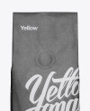 Download 250g Kraft Coffee Bag With Valve Mockup - Front View in Bag & Sack Mockups on Yellow Images ...