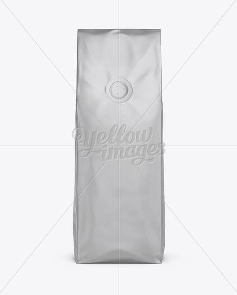 Download 250g Matte Metallic Coffee Bag With Valve Mockup Front View In Bag Sack Mockups On Yellow Images Object Mockups Yellowimages Mockups