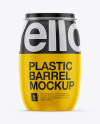 Download 130L Plastic Barrel Mockup in Barrel Mockups on Yellow Images Object Mockups