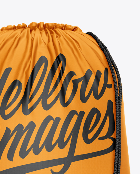 Download Gym Sack Mockup Back View In Apparel Mockups On Yellow Images Object Mockups