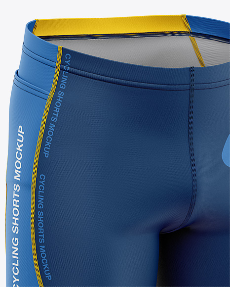 Men's Cycling Shorts Mockup - Front Right Half Side View ...