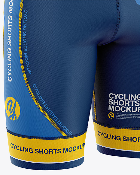 Download Men's Cycling Shorts Mockup - Front Right Half Side View ...