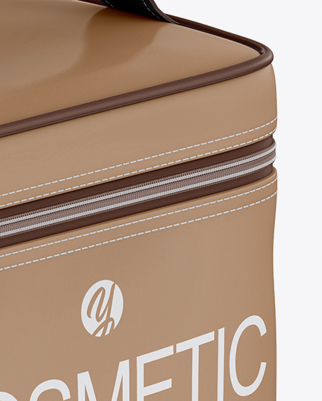 Cosmetic Bag Mockup - Half Side View - Free Download Images High Quality  PNG, JPG