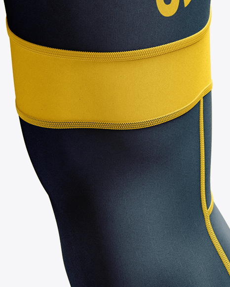 Download Men's Cycling Bib Knickers mockup (Half Side View) in Apparel Mockups on Yellow Images Object ...