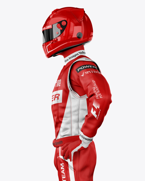 Download F1 Racing Kit Mockup Side View In Apparel Mockups On Yellow Images Object Mockups