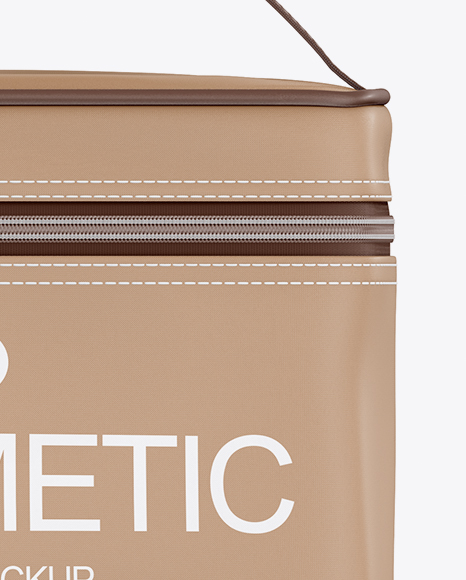 Cosmetic Bag Mockup   Front View PSD #1