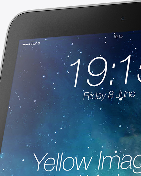 Vertical iPad Mockup   Half Side View PSD #1