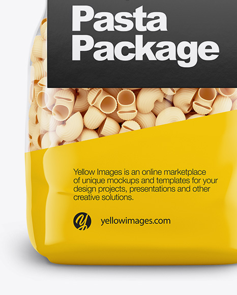 Download Pipe Doppia Rigatura With Label Mockup Front View In Bag Sack Mockups On Yellow Images Object Mockups PSD Mockup Templates