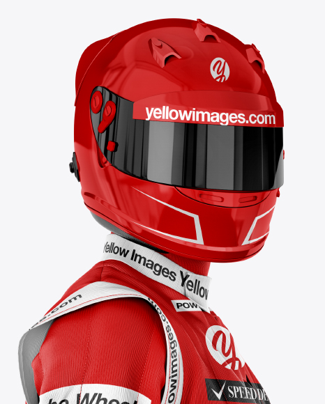 F1 Racing Kit Mockup Side View In Apparel Mockups On Yellow Images Object Mockups