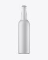 Matte Ceramic Beer Bottle Mockup