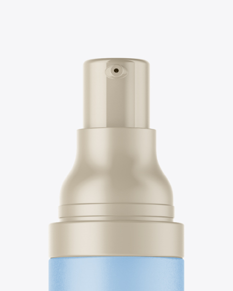 Cosmetic Bottle with Pump Mockup PSD #1