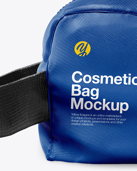 Download Cosmetic Bag Mockup Front View In Apparel Mockups On Yellow Images Object Mockups PSD Mockup Templates