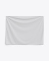 Home Decor Wall Tapestry Mockup - Textile Fabric Banner