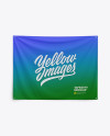Home Decor Wall Tapestry Mockup - Textile Fabric Banner