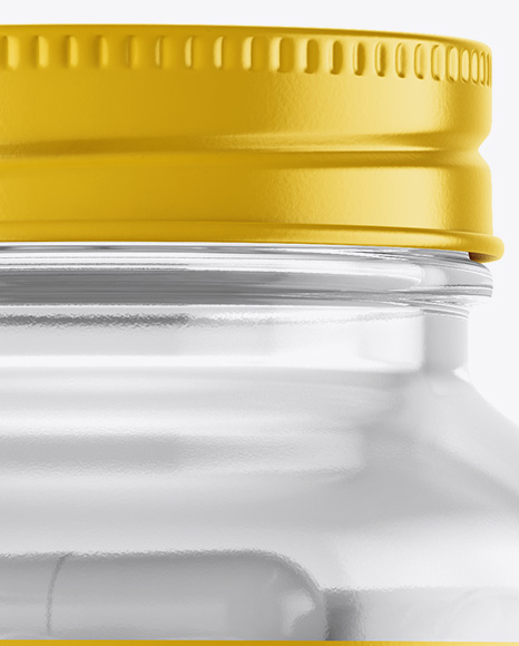 Clear Glass Bottle With White Pills Mockup PSD #2