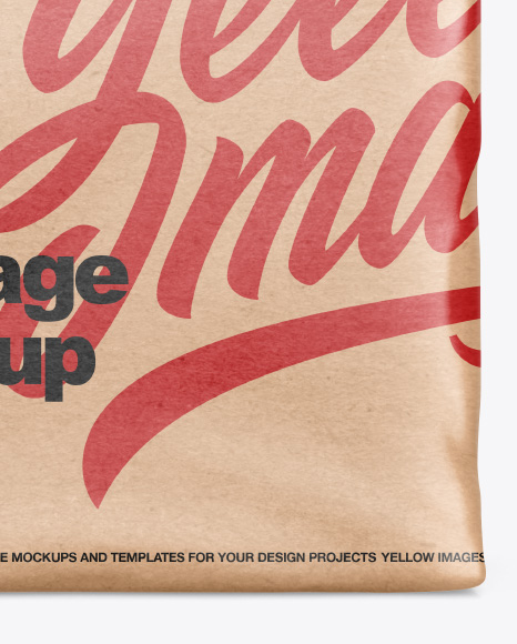 Kraft Package Mockup - Front View