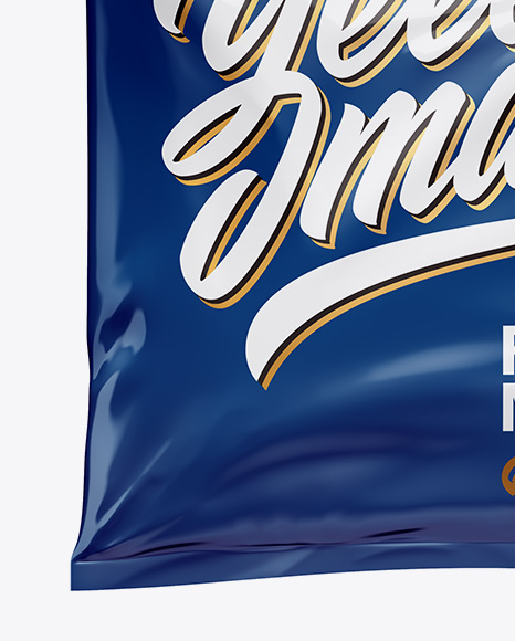 Glossy Food Bag Mockup PSD #1