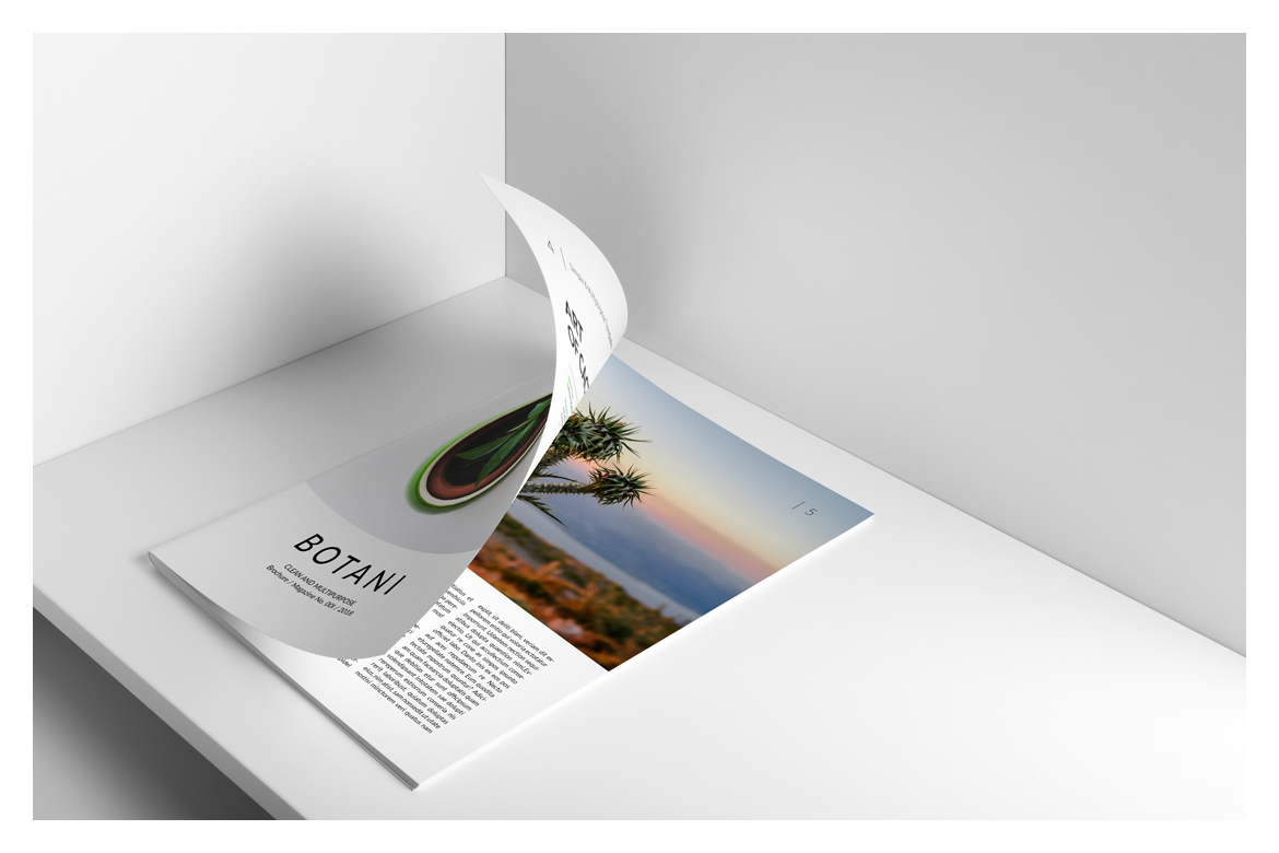 Botani Magazine In Magazine Templates On Yellow Images Creative Store