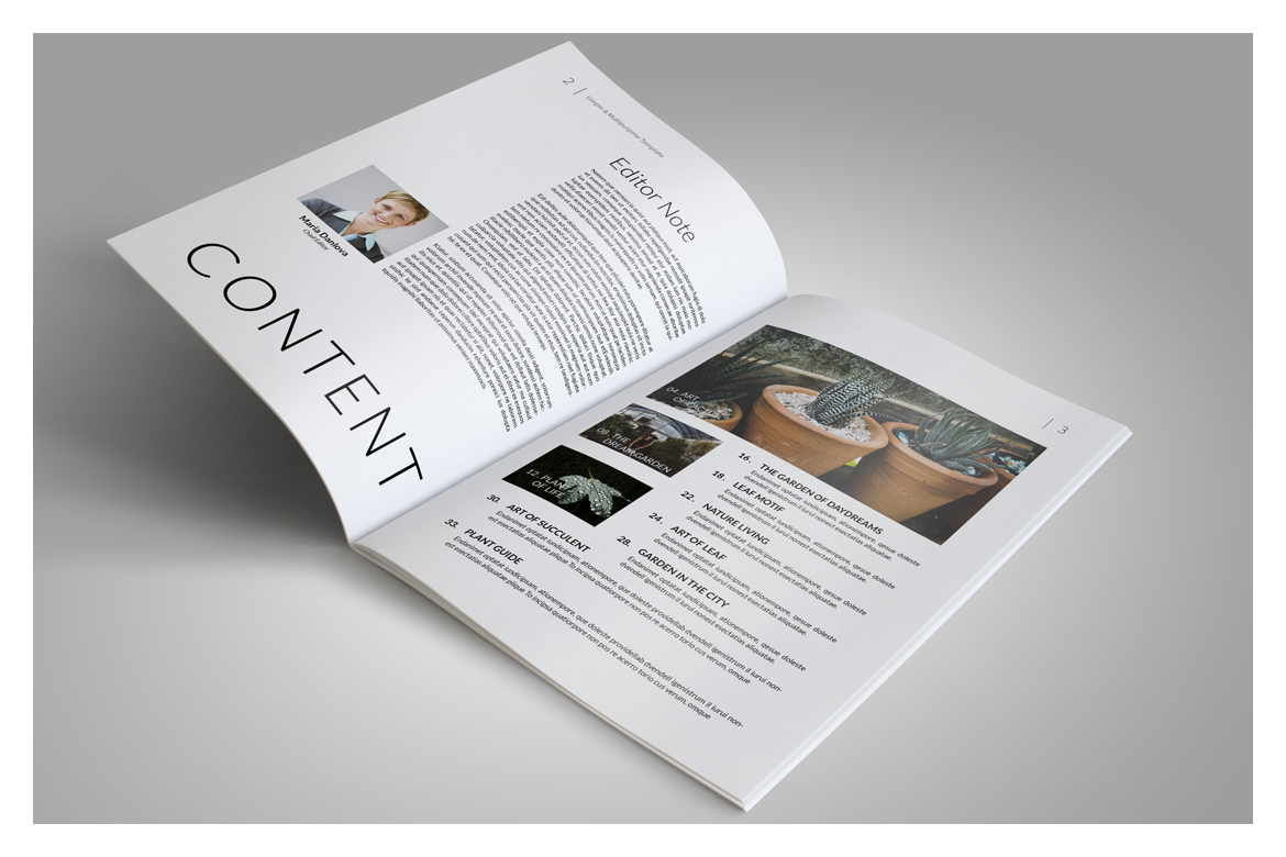 Botani Magazine In Magazine Templates On Yellow Images Creative Store