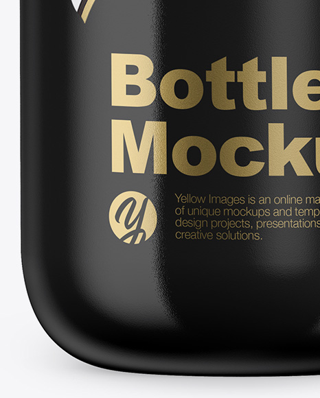Glossy Bottle Mockup PSD #7