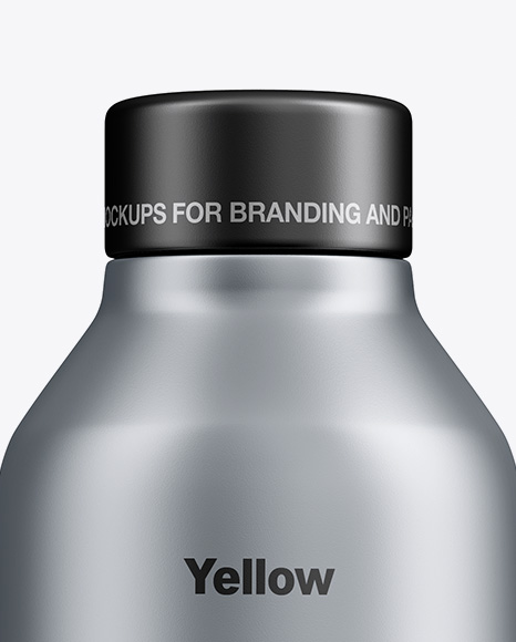 Metallic Bottle Mockup PSD #1