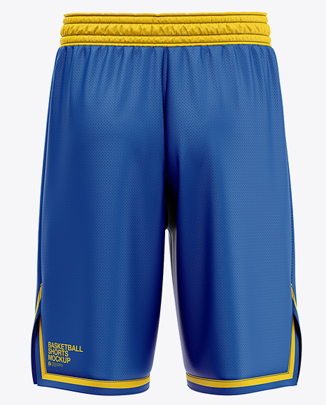 Download Womens Basketball Shorts Mockup Front View Yellow ...