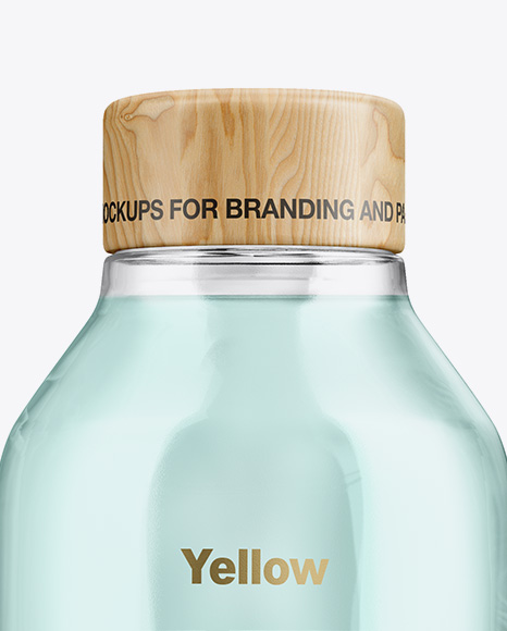 Glossy Bottle With Liquid Mockup PSD #2