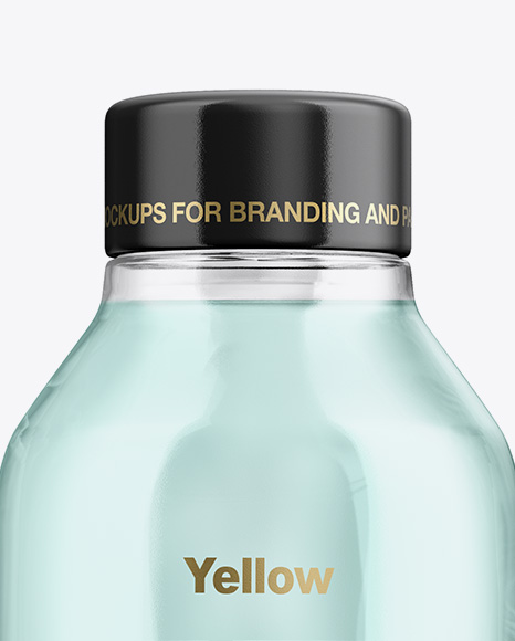 Glossy Bottle With Liquid Mockup PSD #1
