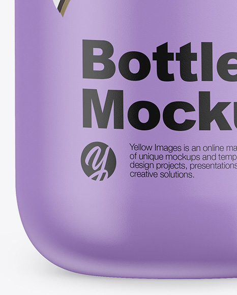 Matte Bottle With Liquid Mockup PSD #7