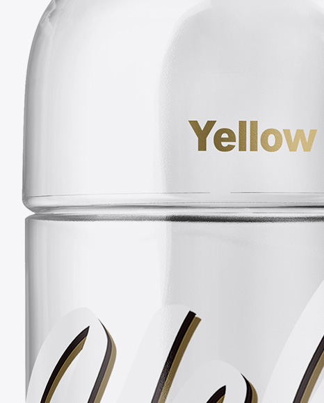 Glass Bottle With Water Mockup PSD #7