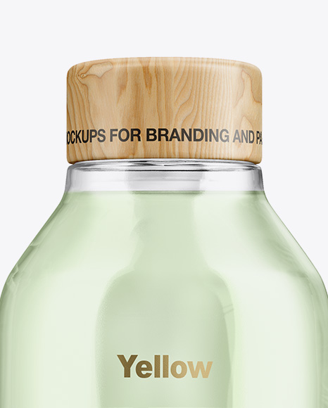 Glass Bottle With Liquid Mockup PSD #3