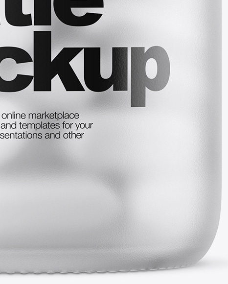 Frosted Glass Bottle With White Pills Mockup PSD #1