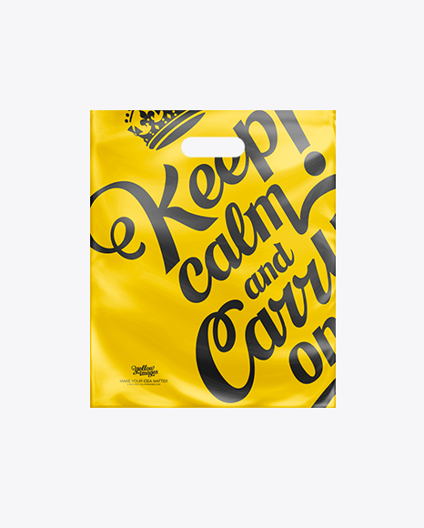 Download Matte Plastic Carrier Bag Psd Mockup Yellowimages