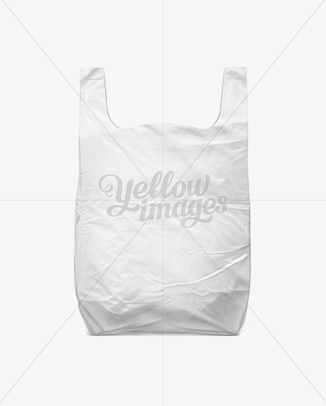 Download White Plastic Carrier Bag In Bag Sack Mockups On Yellow Images Object Mockups